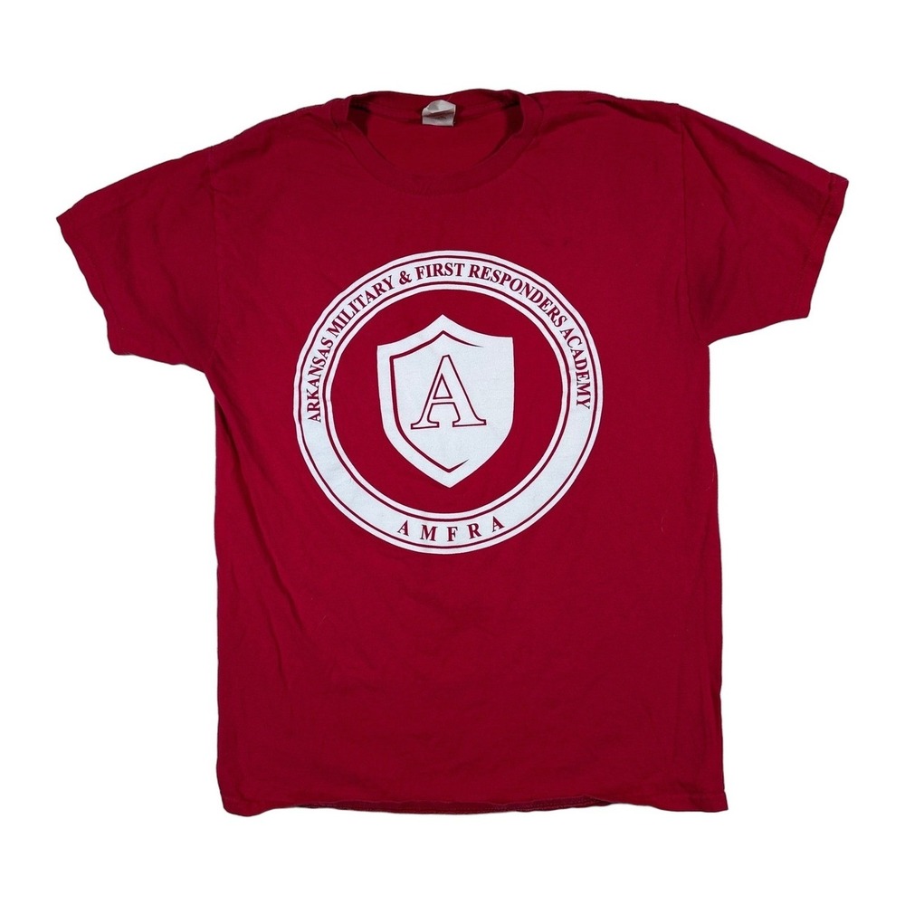 Arkansas Military First Responders Academy AMFRA Red T Shirt M/M Mens